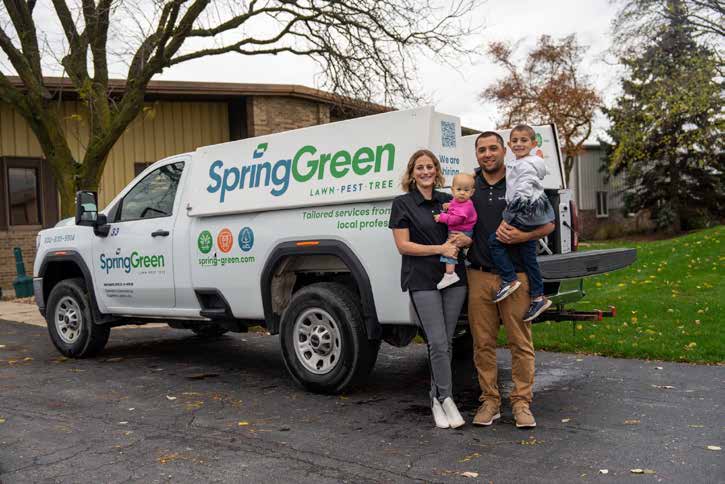 Codie Culley of Culley's Services with his family